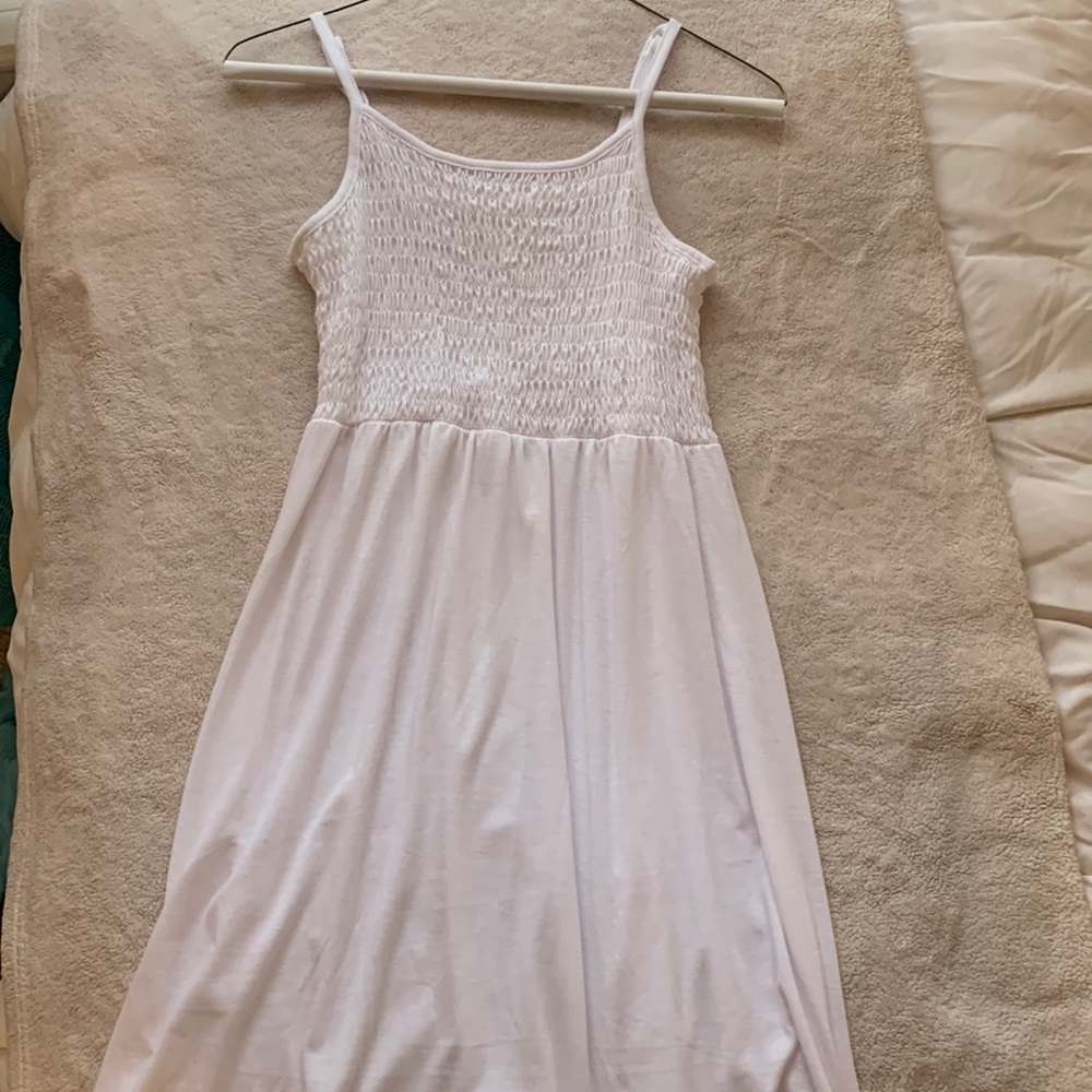 flowy white dress from “five below” in size small